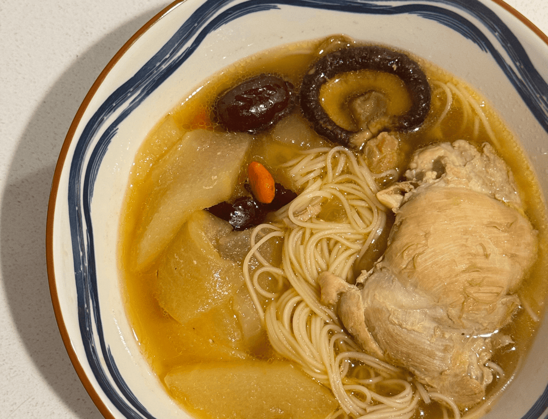 “Almost” Waterless Sesame Chicken Soup - Herbal Craft