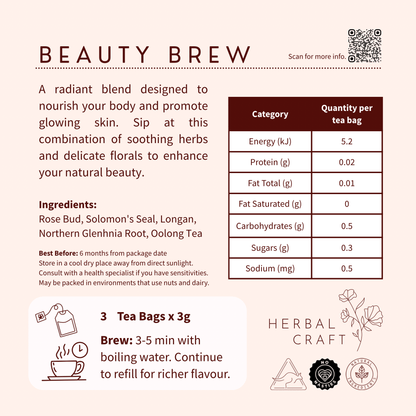 Beauty Brew - Tea Blend - Herbal Craft