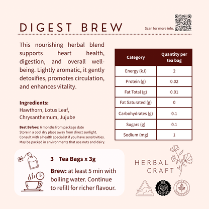 Digest Brew - Tea Blend - Herbal Craft