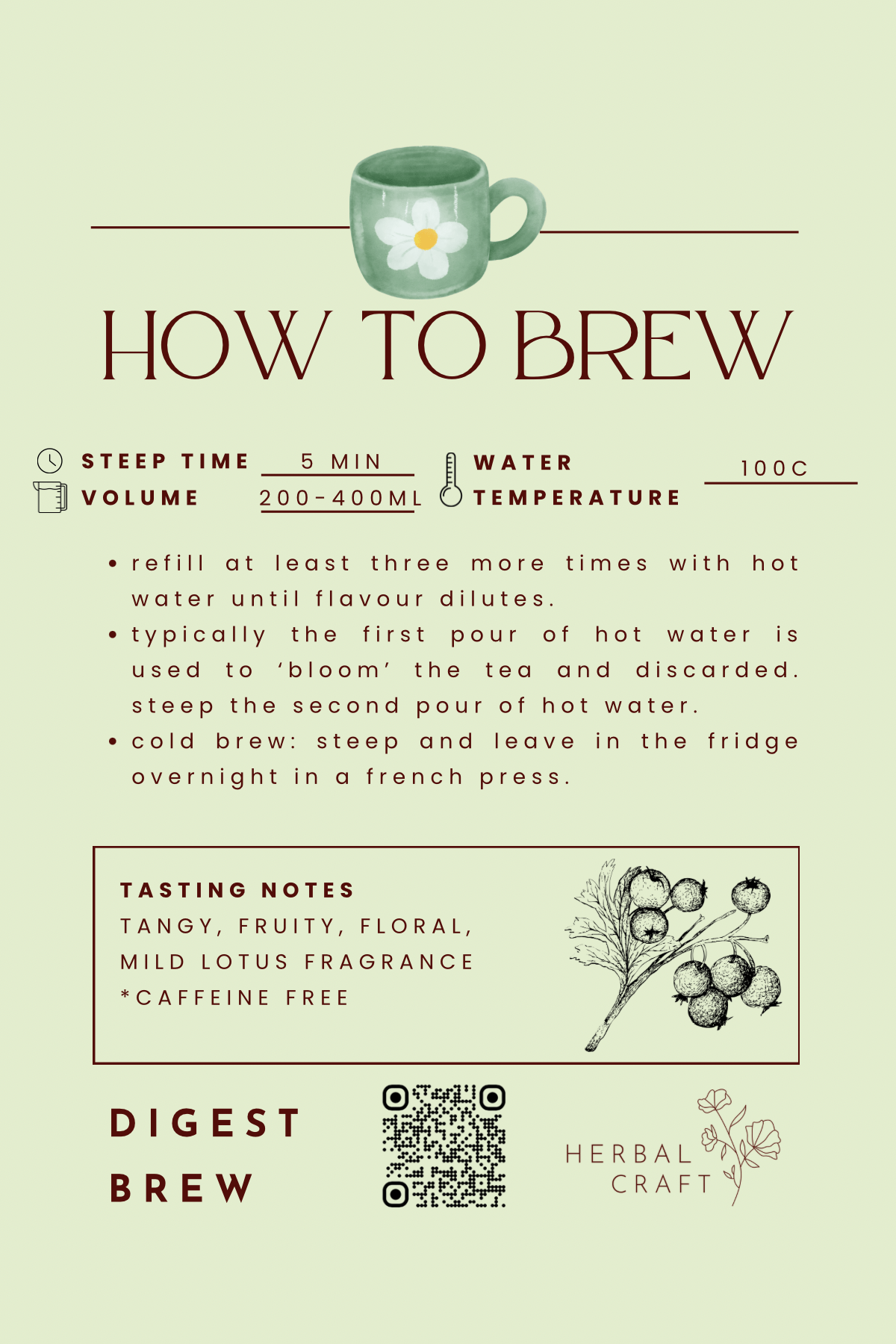 Digest Brew - Tea Blend - Herbal Craft