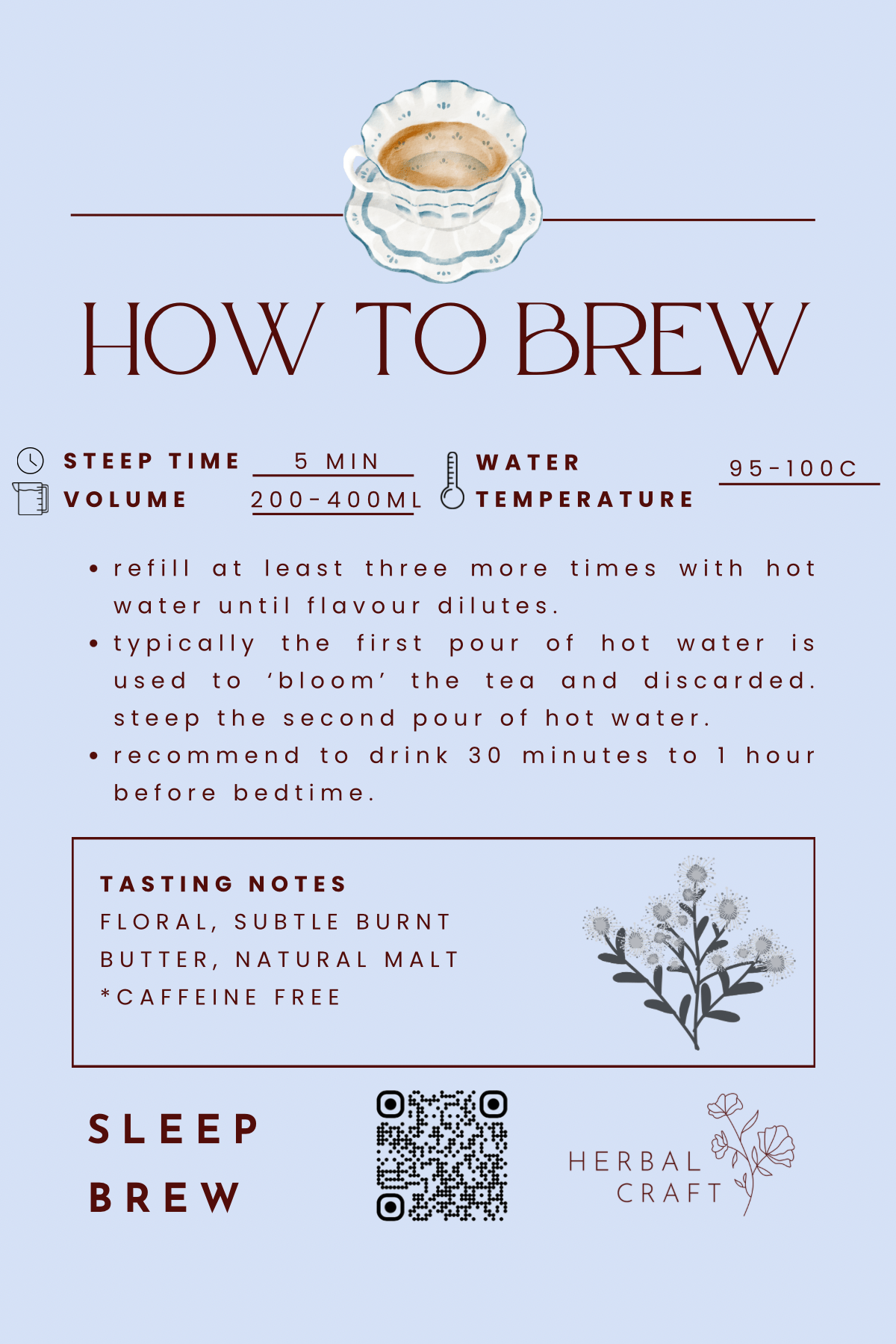 Sleep Brew - Tea Blend - Herbal Craft